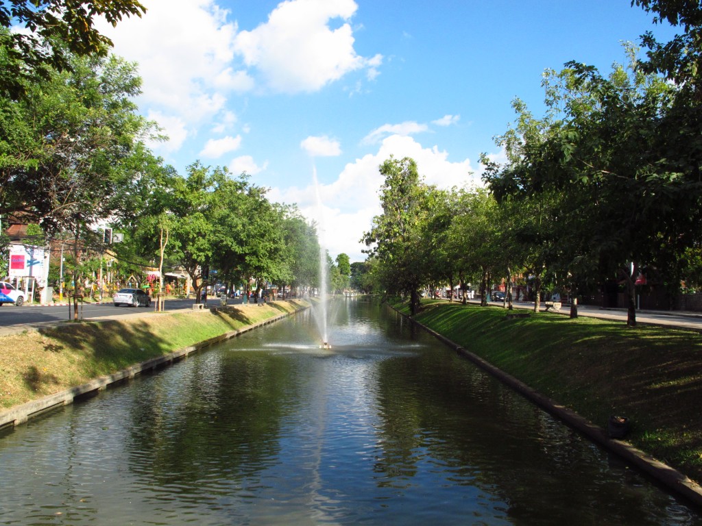 the moat surrounding the old town of Chiang Mai