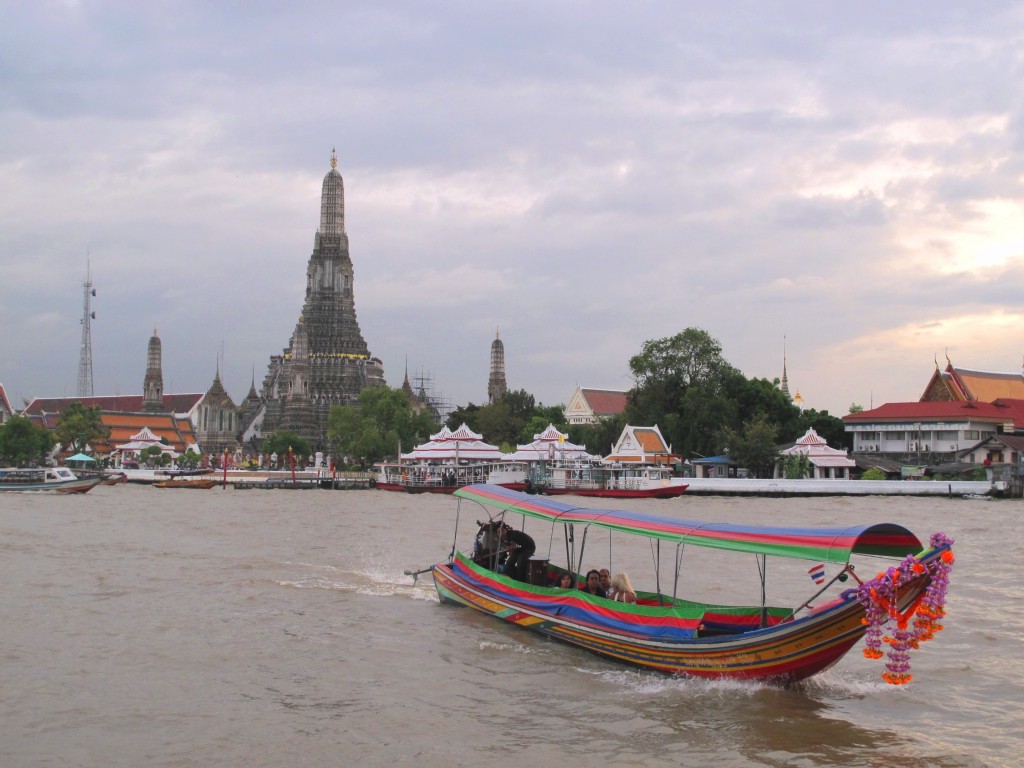 Chao Phraya River with Wat Arun in the background